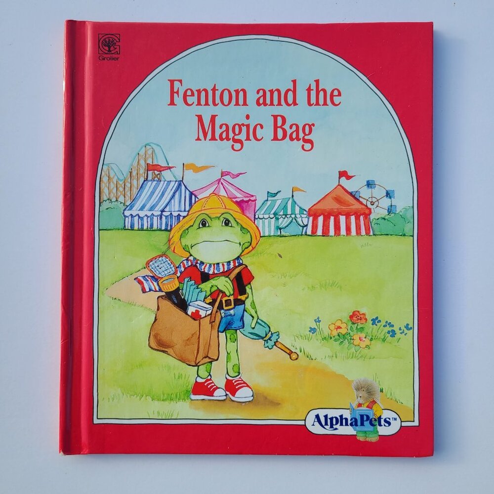 5/$15 Kids Book Fenton & the Magic Bag AlphaPets Preschool Early Reading HC 1990